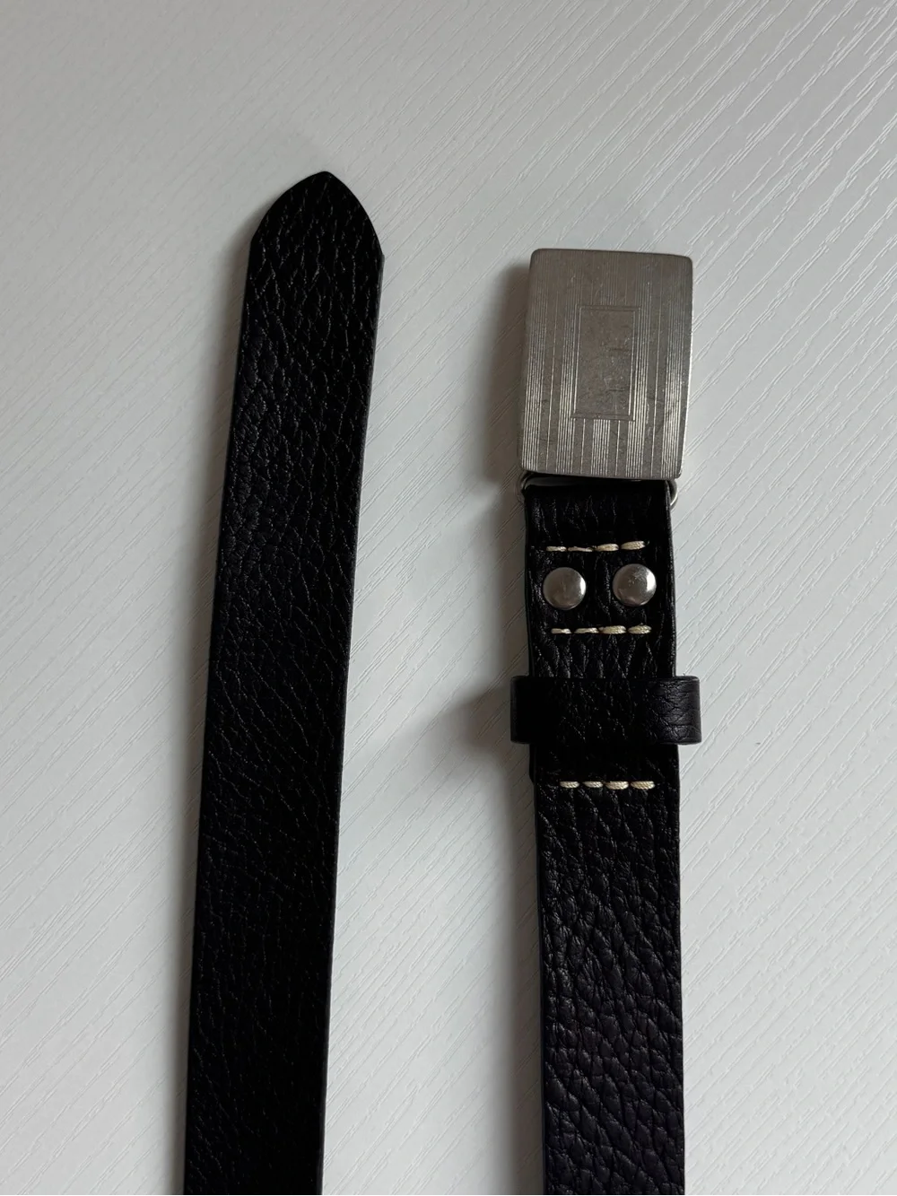 BILL'S KHAKIS Brown Bridle Leather Belt For Men 36 Silver Slide Buckle